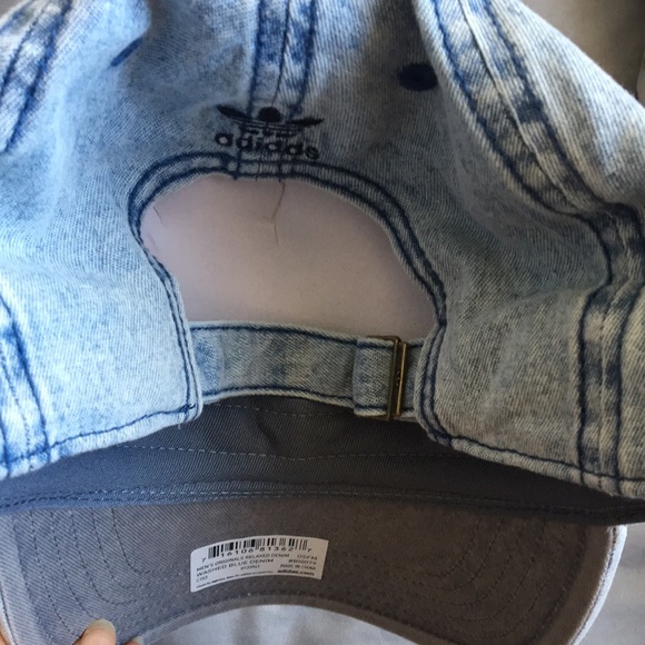 NWT Adidas Originals Denim Cap Hat - Picture 2 of 3